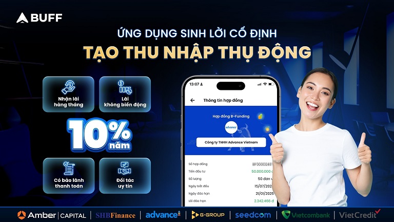 B-Funding mang lãi suất cố định tới 9%/năm, giúp sinh lời an toàn giữa biến động